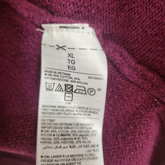 🌿Old Navy Women's XL Plum High Low Longleeve Sweater - Picture 5 of 10